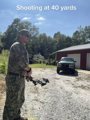 A post by @thecamocartel on TikTok caption: Shooting on opening day #hunting #bow #Outdoors #whitetail #deer #thecamocartel #bowhunting #target 