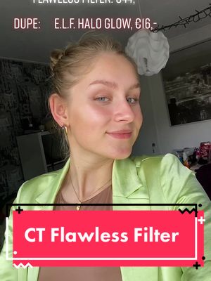 A post by @dorieke.en.ilse on TikTok caption: Hebben jullie een ✨glowy skin✨?  #charlottetilbury #flawlessfilter #makeup #dupe #tips #voorjou #trending #dutchtok #tiktoknl 