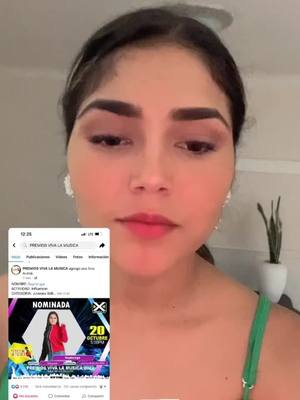 A post by @soylorugalives on TikTok caption: Mi gente vayan a facebook a buscar la página de premios viva la música , le van a dar su like comentan y comparten se los voy agradecer mucho #soyloruga #meapoyan #losamo