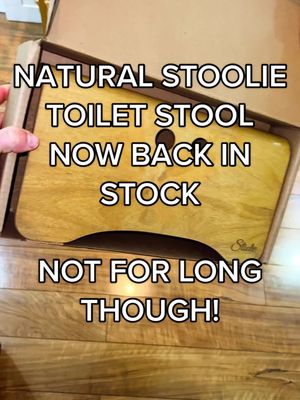 A post by @stoolietoiletstool on TikTok caption: Our natural stoolie toilet stools sell out fast! Don’t miss out! #toiletstool #stoolie #stoolietoiletstool #stoolietok #guthealth #constipation #constipationrelief