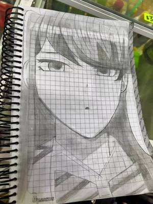 A post by @leonardo_dupaincheng on TikTok caption: Komi San #komisan #viral #tiktok #tiktokindia #anime #dibujo #fyp 