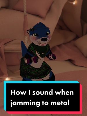 A post by @twigotter on TikTok caption: Shoutout to @mattbevan for this idea. #metal #heavymetal #music #skit #asexual #gay #lgbtq #lgbt🌈 #furry #furrytrash #vr #vrchat #otter #awtter #silly #foryoupage #fyp #fypシ 