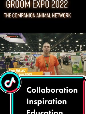 A post by @passionatepawsandclaws on TikTok caption: If you were there or someone you know, tag yourself or them in the comments! #convention #groomexpo #tradeshow #mustlovedogs #lovewhatyoudo #doggrooming #petstylist #workhardplayhard 