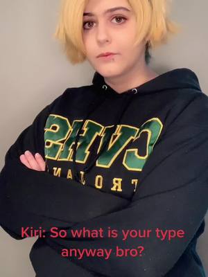 A post by @dyslexicreader on TikTok caption: Hi… so I’m alive just so you know ! 😬 I have a new cosplay in the works!! And also some other types of content! @puff_cos #fyp #deku #denki #bnha #class1a #kamideku 