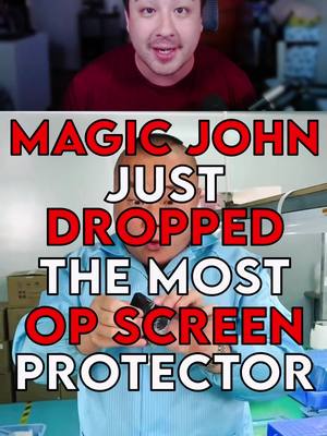 A post by @brandonkiyoshii on TikTok caption: Do i cop this @MagicJohn_us3 screen protector? #screenprotector #magicjohn #temperedglass #gaming 