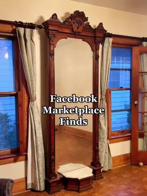 A post by @lea_lostt on TikTok caption: Drove 3hrs into a storm in the name of antique thrift decor 😂 I saw this mirror on facebook marketplace and fell in love. Listen I’m just collecting all the best stuff so I can have the most epic estate sale someday OKAY #gothicdecor #facebookmarketplace #thriftedhomedecor #antique #antiquehomedecor 