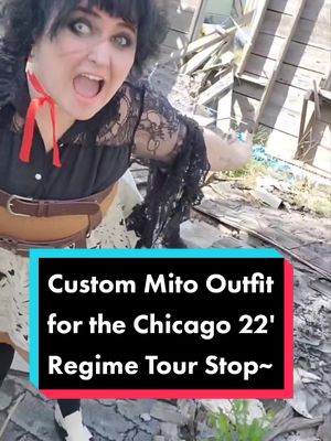 A post by @peachie.pavus on TikTok caption: if @mito.is.real sees this- I will spit blood. #regimetour #regimetour2022 #regimetourchicago #dprregimetour #dprian #dprianmito #christianyu #costuming #cosplay #whatevenaretags