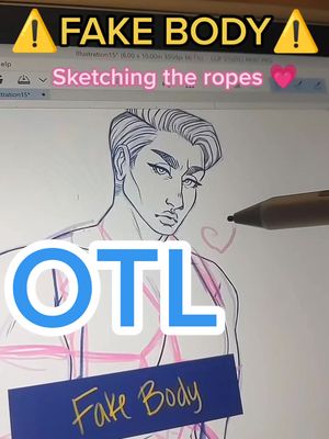 A post by @micblush on TikTok caption: idk how to use the border effect well so I'm stuck doing this OTL see y'all for  k🤫nktober on my spicytwt if you're 18