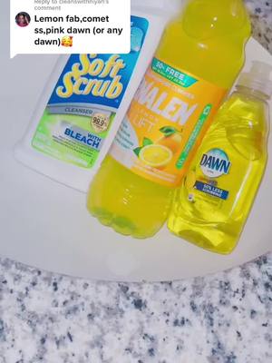 A post by @cleaningwithstarrjae on TikTok caption: Replying to @cleanswithniyah thank you so much for your request. I made two replacement and I hope that you like them.  Smell 10/1000 Suds 10/1000 💕💕💕#cleaningwithstarrjae #foryoupage #StressRelief #sinkclean #yellowsuds 