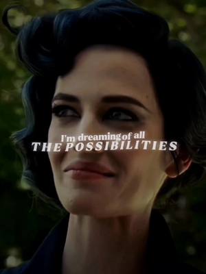 A post by @ccthxia on TikTok caption: <her smile3 #almalefayperegrine#almaperegrine#evagreen#mphfpc#missperegrineshomeforpeculiarchildren#evagreenedit#fypシ#fyp#TimBurton#timburtonedit#timburtonfilm#foryoupage 