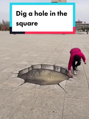 A post by @arcsunshine on TikTok caption: #challenge #trend Let’s dig a hole in the square!