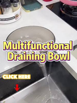 A post by @dd336345 on TikTok caption: Multifunctional draining bowl#multifunction #draining #drainage #basin#storagebowls #colander #baskets #fyp#tiktok#foryou#foryoupage#viral#funny#duet#trending#Love#memes#cute#portable #tool #tools #cool #goodthing #gift #accessories