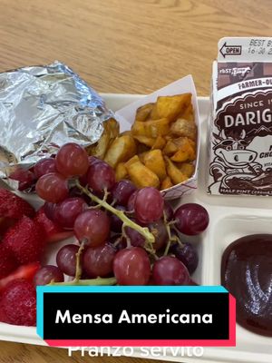 A post by @andrea_cavaliere__ on TikTok caption: Mensa Americana 🍔                                         #exchangestudent #exchangeyear #exchangestudentusa #italianexchangestudent #america #mensa #exchange 