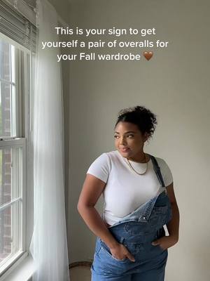 A post by @blvck_butterflies on TikTok caption: Overalls 🤝🏽 me #fallfashion #fallfashiontrends #fallfashioninspo 