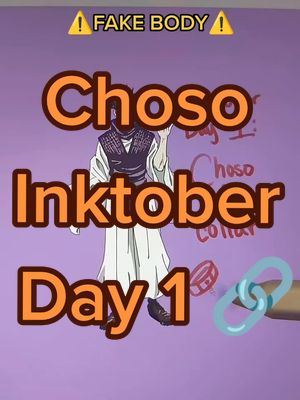 A post by @micblush on TikTok caption: Day 1 of #inktober w Choso and a collar 💜 full ver at my 🔞 twit ⚠️MDNI⚠️