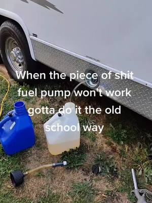 A post by @patdoll197 on TikTok caption: the old fuel siphon when the pump won't work.