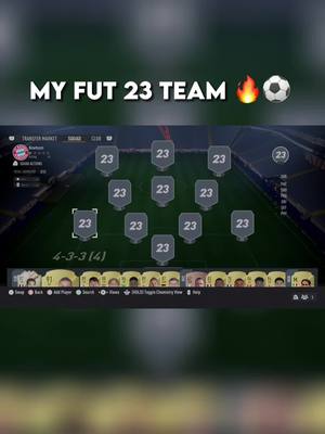 A post by @futtie_fantasies on TikTok caption: My Fut 23 team! any ideas? please comment below :) #fyp #foryou #Futtie_fantisies #football 