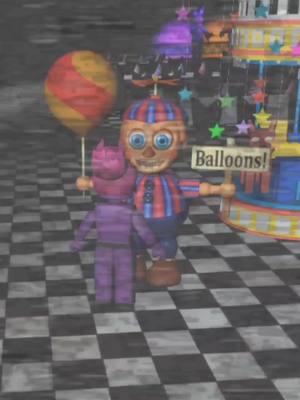 A post by @chuwakasobaka on TikTok caption: ROBLOX WOMAN HARDLY BALLOON BOY PART2 #purpleguy #robloxmemes #EndlessJourney #fnaf #shitposting #balloonboy