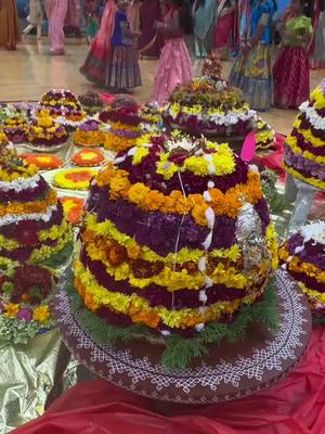 A post by @ursswethas on TikTok caption: #tts Bathukamma celebrations #tenessee #usa#fyp#bathukamma #telganagafestival #teluguammai