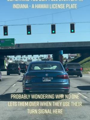 A post by @dg4life20 on TikTok caption: Hawaii license plate in Indiana #indiana #hawaii #licenseplate #volkswagen #indianapolis #dontseethiseveryday #indianacheck 