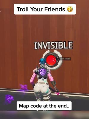 A post by @zorbsyoutube on TikTok caption: This map is fun to use against your friends! 🤫😈 #fortnitetrolling #fortnite #fortnitemaps 