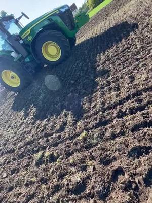 A post by @landwirtschaft_sk on TikTok caption: #john#johny#johndeere#johnnydepp#8r#power#jetztgebenwirgas💨@DominikL @Landwirtschaft_124 