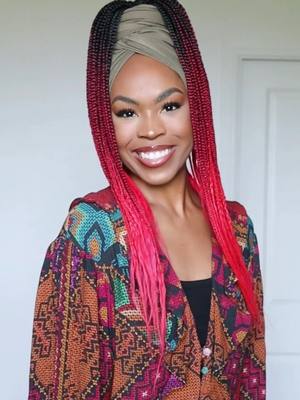 A post by @twinkal_patel_official on TikTok caption: Fall inspired knotless #boxbraids ft @maydebeauty. Wanna try this style yourself? Check out the details for this giveaway in the comments for a chance to win this hair so that you’re fall ready as well. 🙌🏾 #boxbraidshairstyles #knotlessbraids #knotlessboxbraids #ombrebraids #giveaway