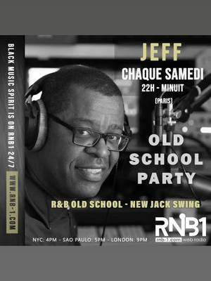 A post by @jeff.wiltord on TikTok caption: rdv ce soir à partir de 22h jusqu'à minuit pour le meilleur du r'n'b old skool sur votre webradio:  www.rnb-1.com 