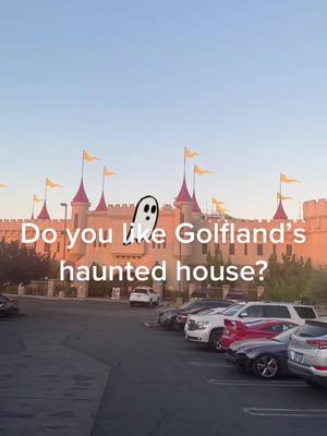 A post by @frederickpenney1 on TikTok caption: Golfland’s haunted house!   #hauntedhouse. #roseville #fredpenney #halloween 