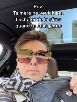 A post by @mathisjacques on TikTok caption: « C’est non Mathis, ça fait de la chenoute partout dans maison » #mere #slime #quebec 