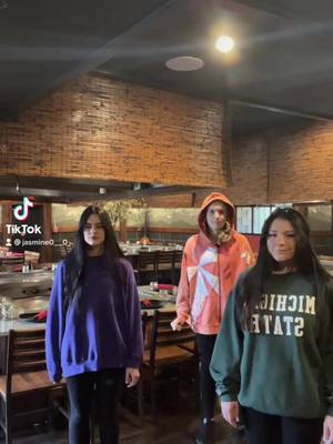 A post by @jasmine0__0 on TikTok caption: And no we will not be cooking for you today #newuniforms #hibachi #welovethem #foryou 