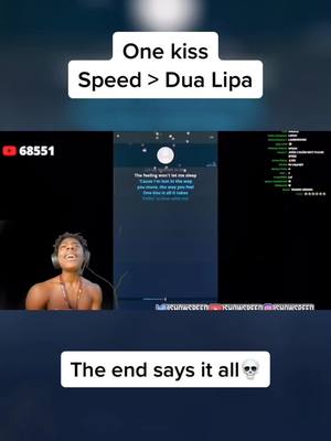 A post by @speeddifferentbreed on TikTok caption: The patience💀😂 #ishowspeed #foryou #dualipa #onekiss 