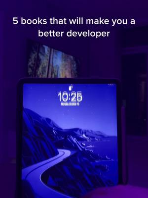 A post by @codingtok on TikTok caption: 5 books that will make you a better developer! 👨🏼‍💻 #code #developer #tech #computerscience #software 