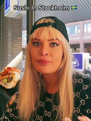 A post by @cheyennelutek on TikTok caption: Sushi really is amazing in Stockholm 🇸🇪 #sushi #sushibae #stockholm #foodtiktok 