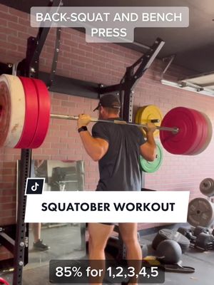 A post by @cjcartwrightfit on TikTok caption: SQUATOBER series from Sorinex #fitdad #legday #squats 