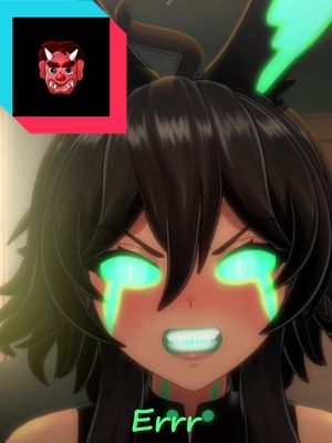 A post by @nulllbunny on TikTok caption: Errr👹 #Vtuber #anime #3Dmodel #fypシ 