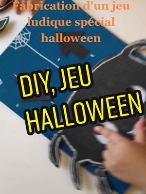 A post by @maude.bdn on TikTok caption: Fabrique ton propre jeu d'halloween 🎃. #activitéenfants #halloweendiy #halloweencraft #enfant #diyenfant #jeuludique #enfantscreatifs #maman #occuperlesenfants #halloween 