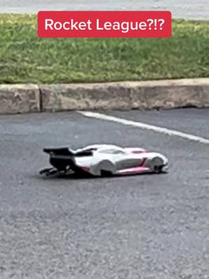 A post by @rays__rc on TikTok caption: Rocket League?!? #fyp #traxxas #rcdragracing #rccar #rccarsoftiktok #traxxasdragslash #rctruck  #arrma #arrmarc #rccrash 