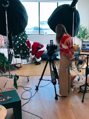 A post by @magicxmeg on TikTok caption: Leigh loves #santa #christmas #studio #photography #soona #creative @