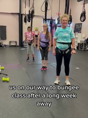 A post by @liftedbungeestudio on TikTok caption: Finish your week with us at one of our bungee classes! #liftedbungeestudio #bungeefitness #workout #oklahoma #greenscreenvideo 