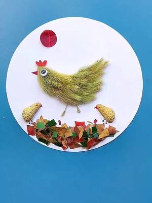 A post by @kungfu_art on TikTok caption: Chicken #painting #drawing #draw #howtodraw #hobby #DIY #creative #craft #art #handmade #ideas