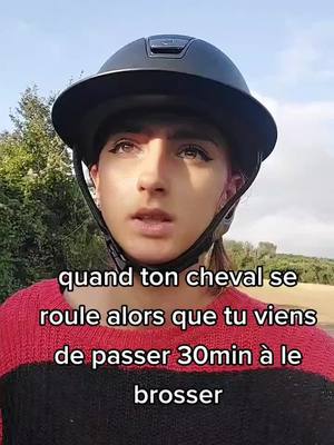 A post by @_en.osmose_ on TikTok caption: ou qu'il te fait tomber dans la seule flaque de la carrière #equitation #equestrian #equestrian #horseriding #DidYouYawn #cheval #horse #fyp 