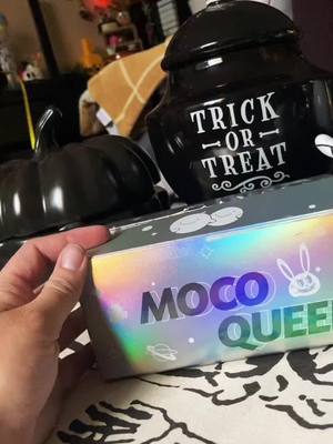 A post by @cjmpeach on TikTok caption: @moco_queen sent me some contacts to review for spooky season, they are both super comfortable, incredibly vibrant, and 10/10 stunning. Use “cjmpeach” for 10% off! Happy Spooky Season!  #mocoqueen #mocoqueencontacts #mocoqueenhalloween #ad #sponsored #sponsoredcontent #ooc #oocosplay 