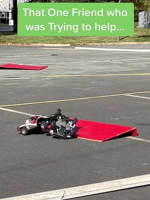 A post by @rays__rc on TikTok caption: That One Friend who was Trying to help…. #f#fypt#traxxasr#rccarr#rccarsoftiktokt#traxxasslashr#rctruck#a#arrmaarrmarc #rcrnv 