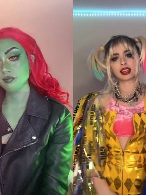 A post by @danimaracreative on TikTok caption: #duet with @danimaracreative Some more drafts of Harley and Ivy 😁 #harleyquinn #poisonivy #halloween 