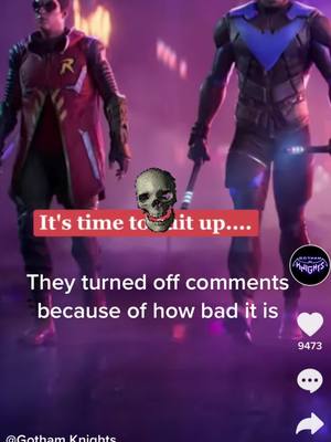 A post by @t8kers_daks on TikTok caption: Thats wild💀@Warner Bros. Games #gothamknights #batman #dc #marvel #robin #nightwing #gotham #joker