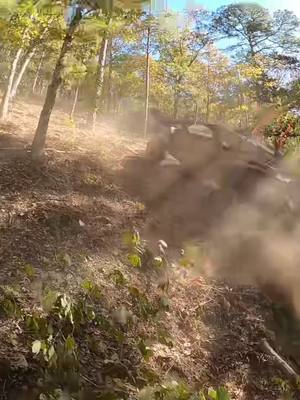 A post by @racingwiththerutherfords on TikTok caption: First one to try one of our fresh cut hills! Axle broke close to top!#badidea #fyp #fortheboys #riding #sendit #canam #senditsaturday #rzr #hillkillers