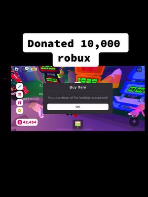 A post by @steven5p9 on TikTok caption: Donating 10,000 robux #plsdonate #plsdonateroblox #roblox #robloxfyp #fypシ #fyp 