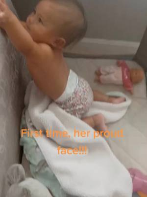 A post by @terielynne on TikTok caption: #baby proud face#funny kids#happy early Halloween#