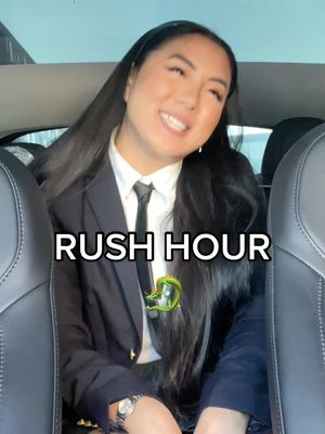 A post by @cadenwoodall on TikTok caption: Replying to @glowopedia #rushhour #halloween